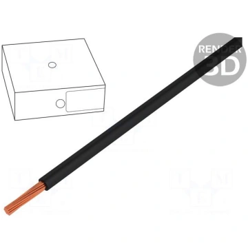 Wire | H07V-K | stranded | Cu | 16mm2 | black | PV