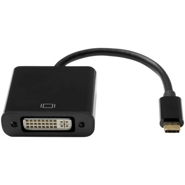 ProXtend USB-C (M) to DVI-I 24+5 (F) Adapter, Blac