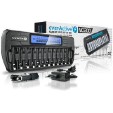 everActive NC-1200 12-Slot AA AAA Smart LCD NiMH B