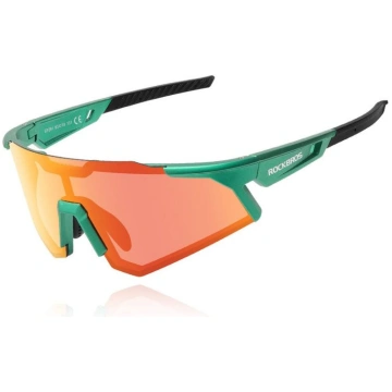 Rockbros SP291 zaļas polarizētas sporta brilles (-