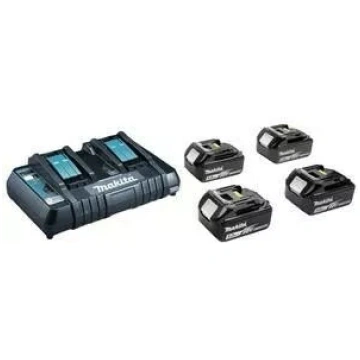 Barošanas komplekts Makita 18V BL1850Bx4 DC18RD – 