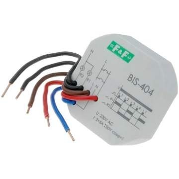Relay: installation; bistable,impulse; NO x2; in m