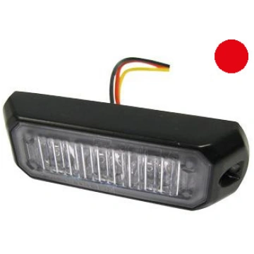 Axixtech LED horizontāls signāla lukturis, sarkans