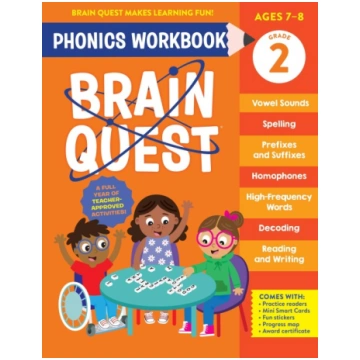 Brain Quest Phonics Workbook: Grade 2 Workman Publ