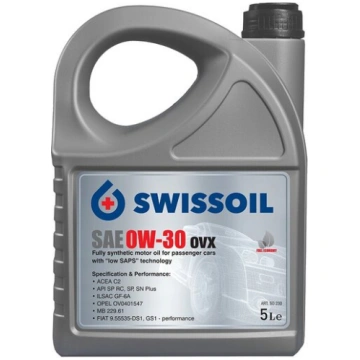SAE 0W-30 OVX, 5L Swissoil