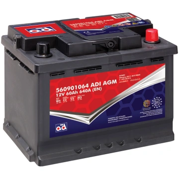 Auto akumulators AD 60Ah 640A AGM