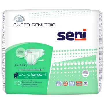 Autiņbiksītes Seni Super Trio, Extra large, 10 gab
