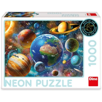 Puzzle Planéty neon 1000 Dino