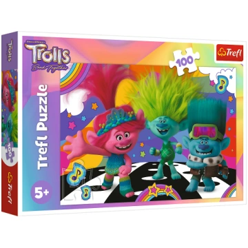 TREFL TROLLS Puzle Troļļi 3, 100 gab. 16461T