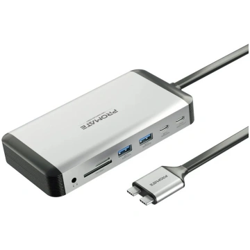 Promate VersaHub-MST 13-in-1 Dual USB-C Multimedia