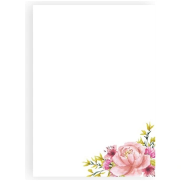 Vēstuļu lapa Peony Bloom, loksne