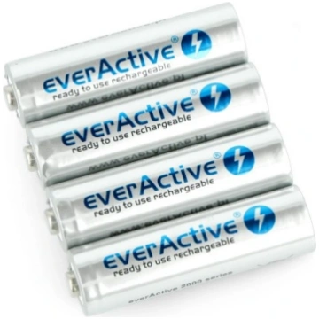 everActive Silver Line Ready to Use 2000mAh AA, 4 