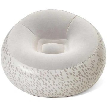 Bestway 75052 pelēks piepūšamais pufs-krēsls
