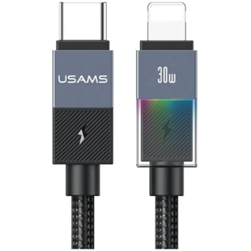 USB kabelis usams SJ776 PD 30W USB-C uz Lightning,
