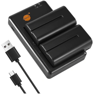 DSTE 2PCS Sony NP-F330 NP-F550 NP-F570(2900mAh/7.4