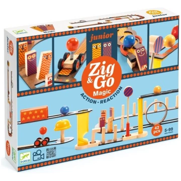 Koka konstruktoru komplekts Zig & Go Junior - Maģi