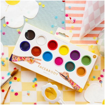 Sejas apgleznošanas krāsu komplekts, Face Paints, 