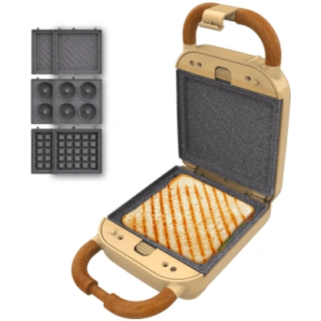 Cecotec Sandwich Maker Rock"nToast Retro One Yello
