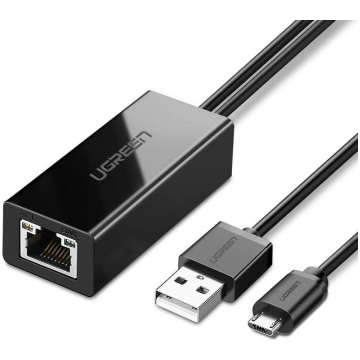 Ārējā LAN micro USB 100Mbps tīkla karte Chromecast
