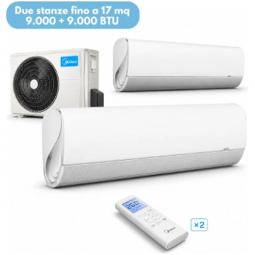 Midea Breezeless+ Dual Split 7,0 kW per 2 stanze f