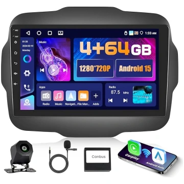 5G WiFi 4+64G Android Autoradio für Jeep Renegade