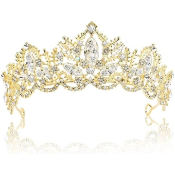 Princese Tiara Crystal Crown Sieviešu Princess Cro