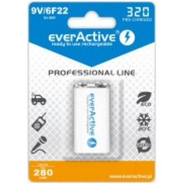 EverActive Professional Line 9V 6HR61 6F22 320mAh