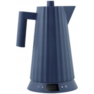 Alessi Plisse Water Kettle blue with temperature c
