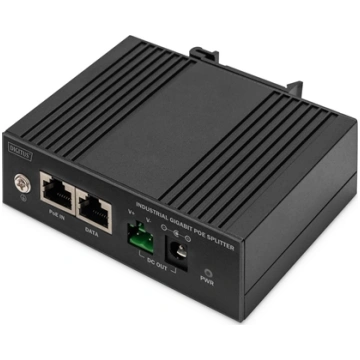 Digitus Gigabit Ethernet PoE Splitter, Industrial,