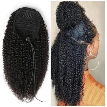 Zirga astes matu pagarinājumi „Afro Kinky Curly“ a
