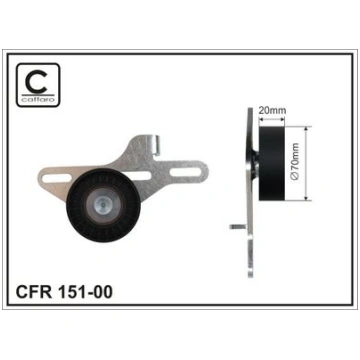 CAFFARO 15100 Siksnas spriegotājs, Ķīļsiksna
