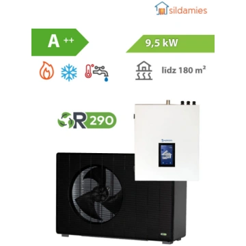 Gaiss- ūdens siltumsūknis Nordis Ultima Mono 9kW