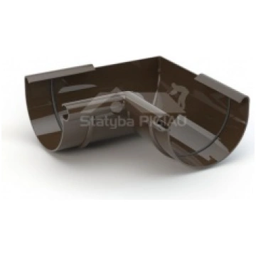 125 mm teknes iekšējais leņķis 90°, GAMRAT (PVC) G