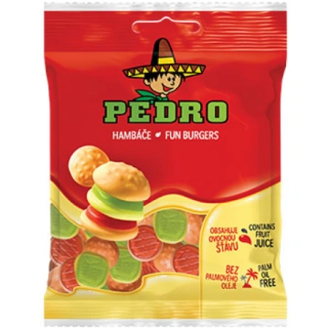 Konfektes želejas Pedro Fun Burger 80g