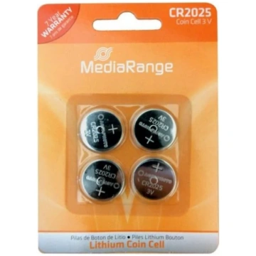 BATTERY LITHIUM CR2025 3V/4PCS MRBAT131 MEDIARANGE