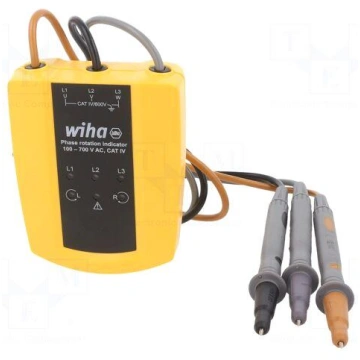 Tester: phase sequence | Equipment: test leads ( 3