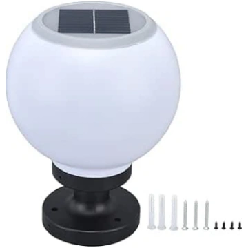 Saules Globe kolonnas lampa Globe āra stabs latern
