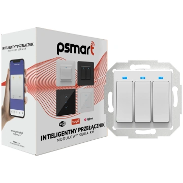 PSMART slēdzis 3 ķēdes RM balts ZigBee TUYA