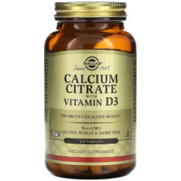 Calcium Citrate with Vitamin D3 Solgar 120 tab