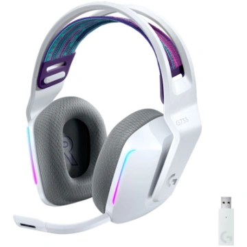 Logitech G733 Lightspeed bezvadu spēļu austiņas, b