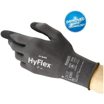 Darba cimdi Ansell HyFlex 11-840, pelēka krās., 10