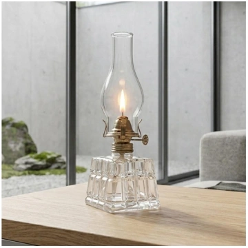 Brilagi - Petrolejas lampa MERLIN caurspīdīga/zelt