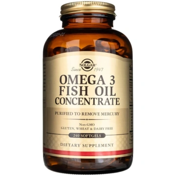 Solgar Omega-3 zivju eļļas koncentrāts - 240 mīkst