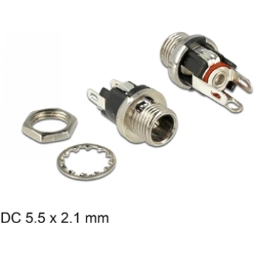 Delock Connector DC 5.5 x 2.1 x 9.5 mm female bulk