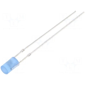 LED | blue | 3mm | 220mcd | 140° | Front: flat | 1