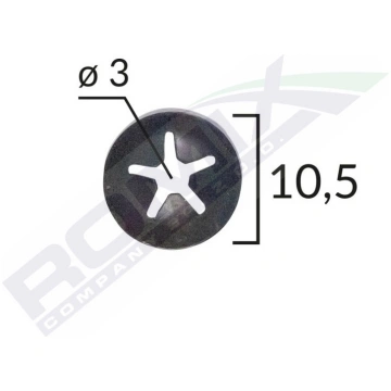 Sprostgredzens 10.5 / 3mm ROMIX R16021