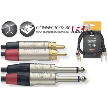 Stagg Rean, Aux 6.3 mm/RCA, 3 m