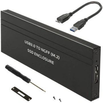 Cietā diska korpuss, SSD M.2, NGFF, USB 3.0, izmēr