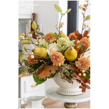 composizione autunnale in contenitore Flowers Pale