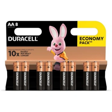 Baterija DURACELL AA Basic, LR06 8 gab./iepak. (25